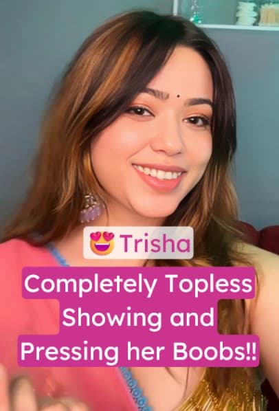 Featured image for Famous Influencer Trisha Nude Video Completely Topless Plays with her Boobs