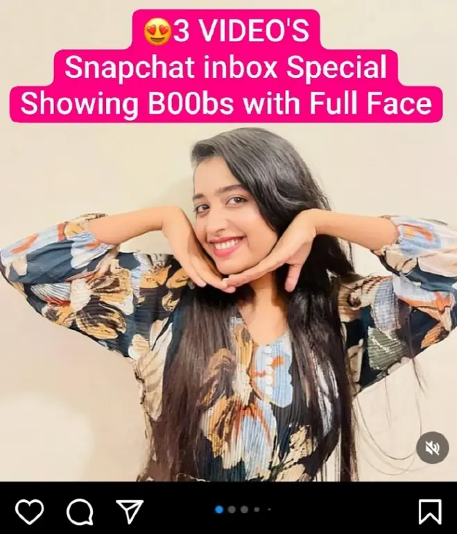 Featured image for 😍Beautiful Influencer Latest Trending Snapchat inbox Special Total 3 VIDEOS Showing Boobs with Full Face💦!! 😍🔥