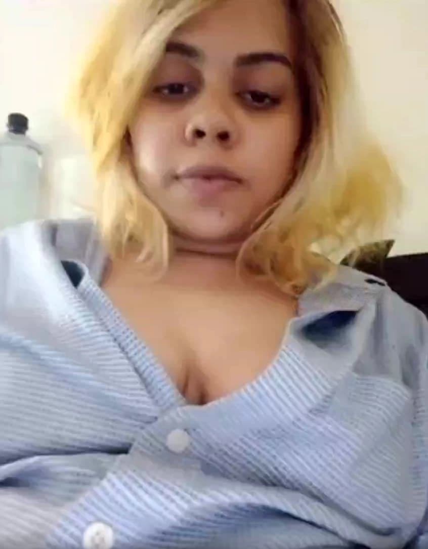 Featured image for Blonde Stripchat girl semi nude shows big boobs, fingering pussy and dildo fucking close up on cam