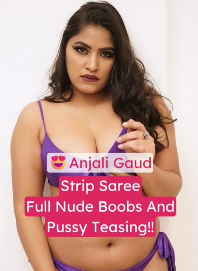 Featured image for Fashion Model Anjali Gaud Strips Mango Saree Hot Boobs and Pussy Tease on Cam