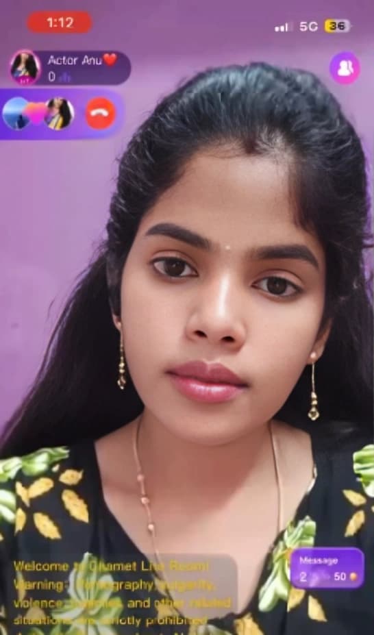 Featured image for Actor Anu Showing her nude on Chamet Live