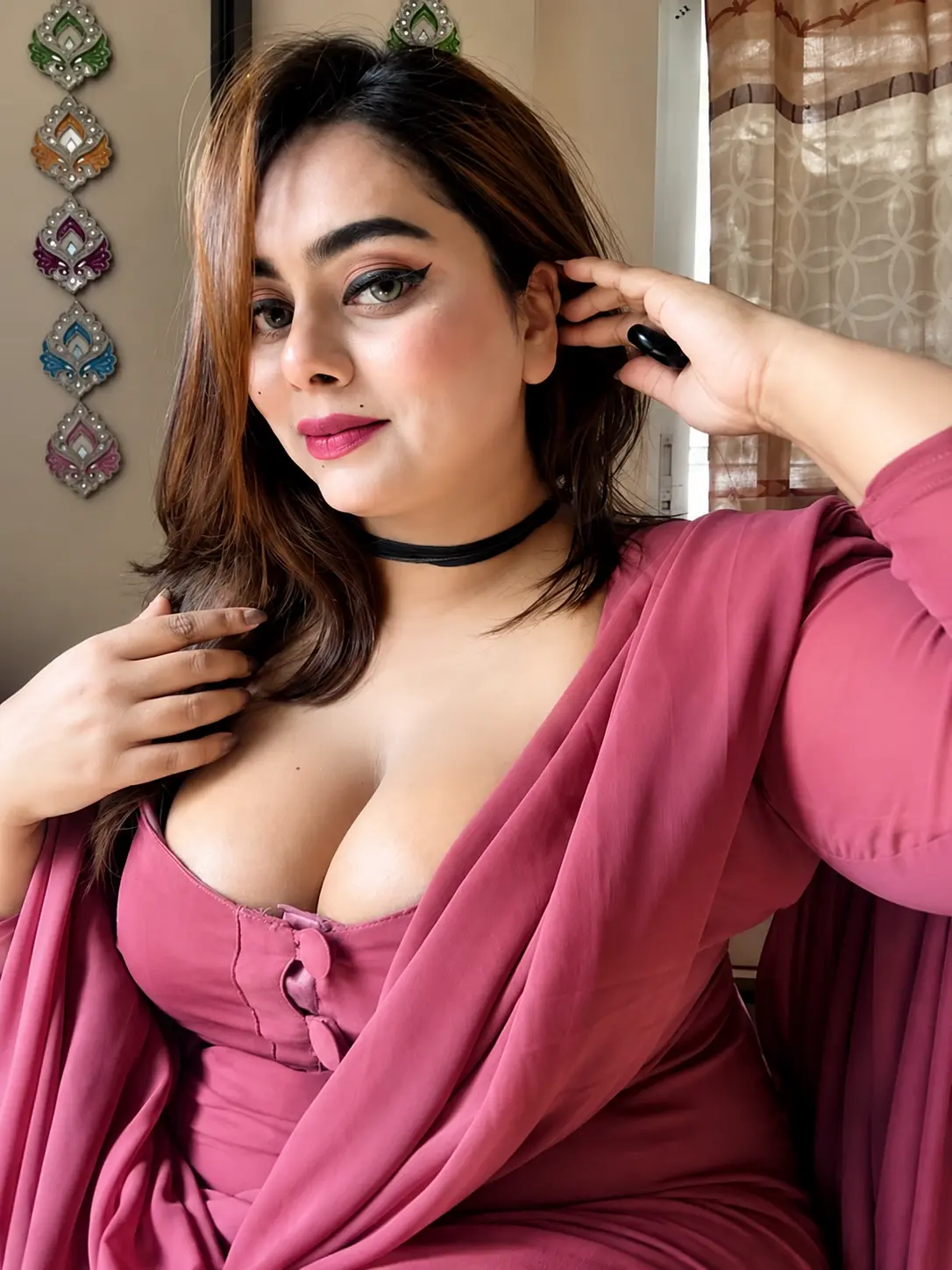 Featured image for Maya Diba Teasing with Her Big Booty and See-Through Boobs Viral Clips
