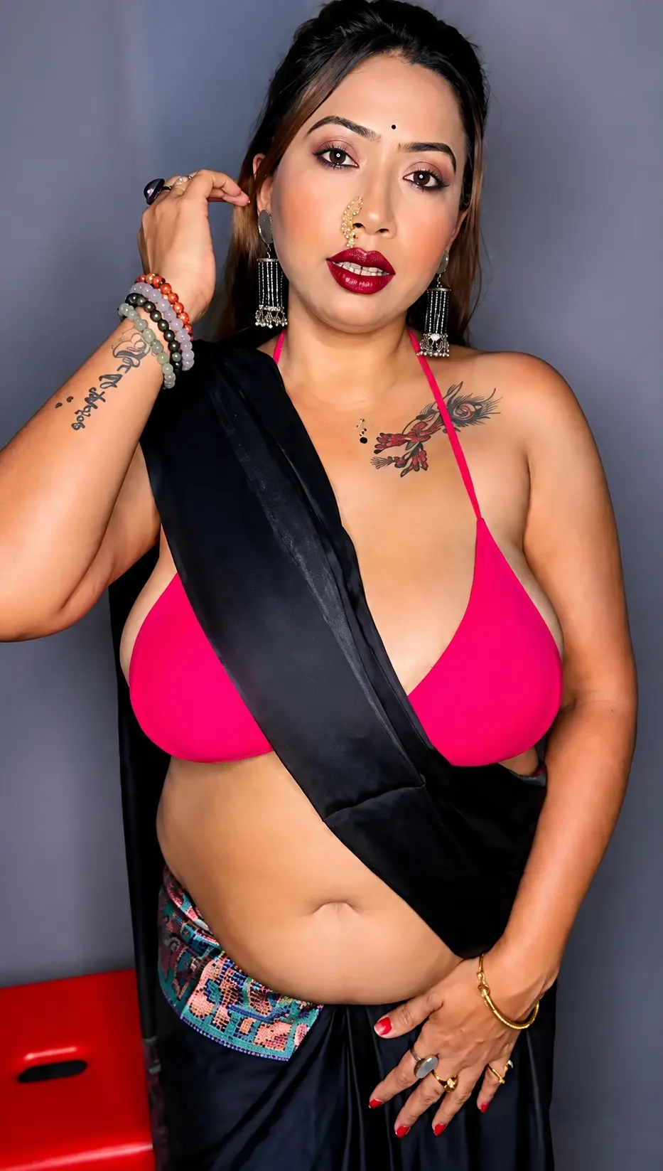 Featured image for Famous Bong Insta Model Moumita New Video Drops Towel to Tease Her Nude Big Boobs and Shaved Pussy