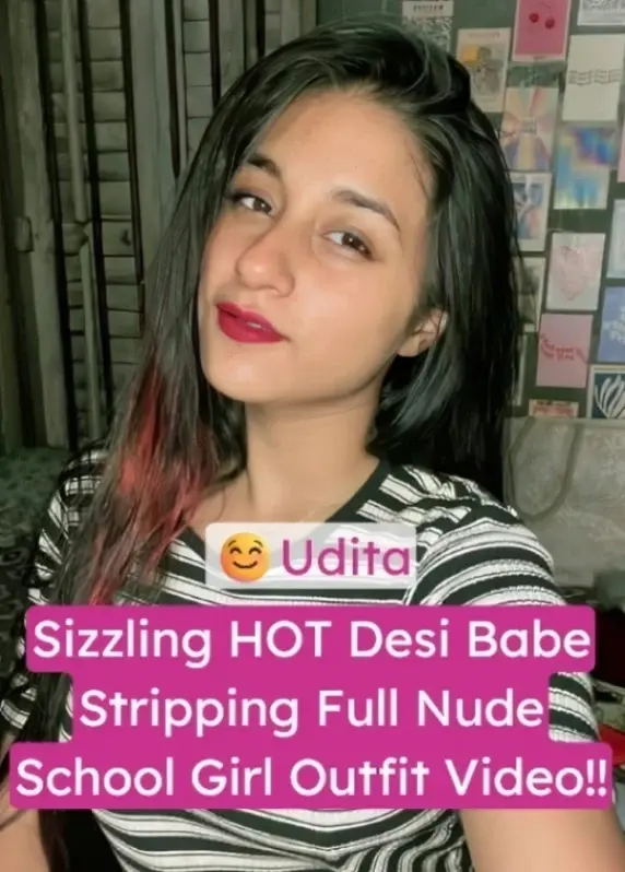 Featured image for Udita aka Arna Naughty Schoolgirl Tease with Tight Pussy in Red Plaid Outfit Full Nude Strip Video